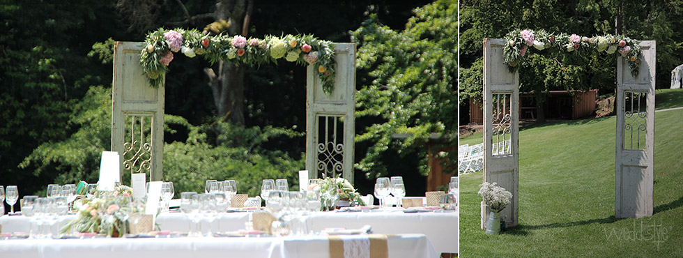 Vintage Wedding Door, Hochzeits Tür