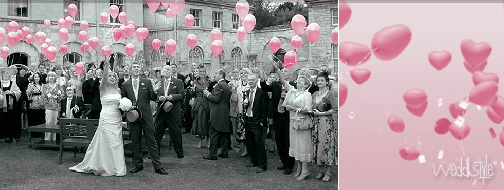 Helium Luftballons für Hochzeit kaufen