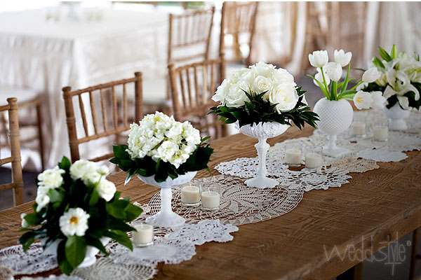 Häkeldecke Tischläufer Hochzeit Deko