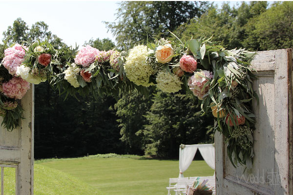 Vintage Wedding Tür