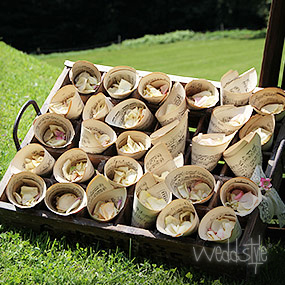 Streukörbchen in Vintage-Kiste