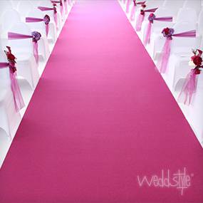 4€/m² Teppich Hochzeit Event 1 Meter breit verschiedene Längen Pink Läufer 