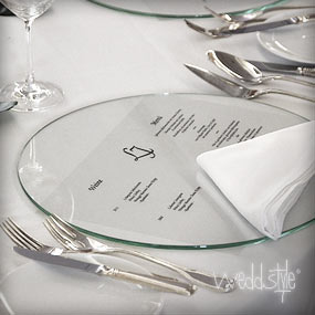 Platzteller aus Glas Platzteller Glas