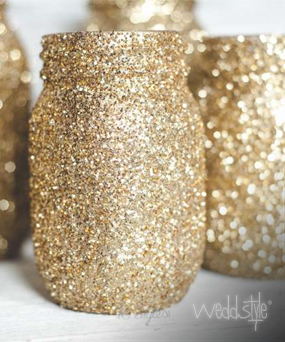 Mason Jars Gold glitzer mieten