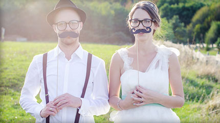 Verkleidungskoffer Photobooth , Zubehör für Hochzeit