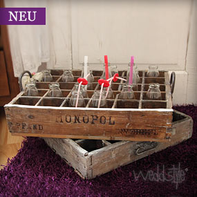 XXL Sektkühler Vintage Wedding Kiste